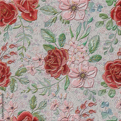 ecorative wallpaper background pattern, digital geometric floral 3d structure, ceramic tile, cover, interior, carpet.