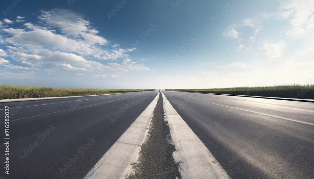 Fototapeta premium cross section of road