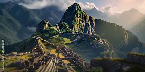 Machu Pichu - an ancient city in South America