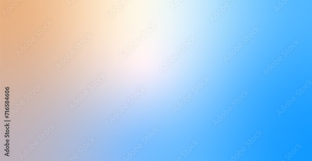 Blue And Brown Gradient Watercolor Abstract Background. Bleach Wallpaper. Vector Illustration