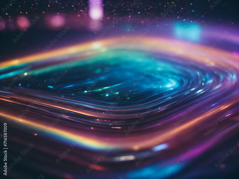 Obraz premium holographic grainy background, gradient stripes, neon future