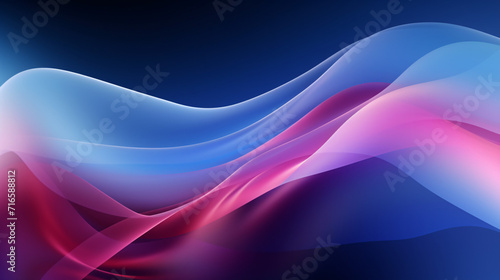 Abstract blue and purple liquid wavy shapes futuristic