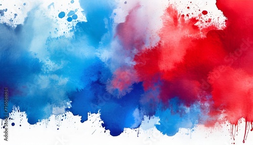 watercolor stain blue red