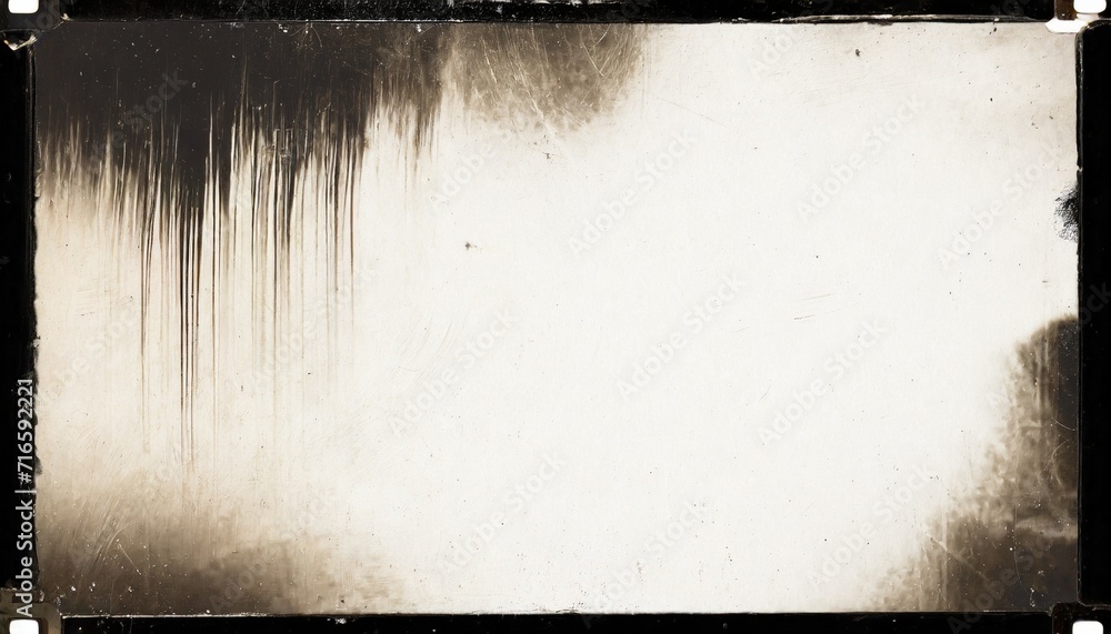 vintage light distressed old photo dust smudges scratches hairs and film grain background texture dirty urban grunge black and white retro noise effect isolated overlay 8k 16 9 3d rendering - obrazy, fototapety, plakaty 
