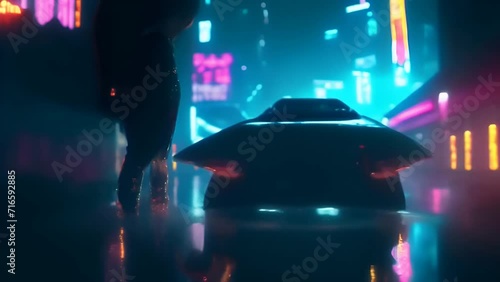 Cyberpunk 2077 night city dystopian cyberpunk city blade runner futuristic cars rainy koi fish holog