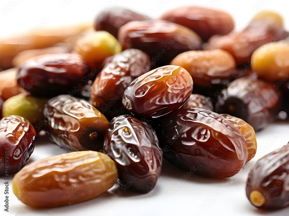 photo close-up sweet dried dates on white background. photo close-up sweet dried dates on white background.