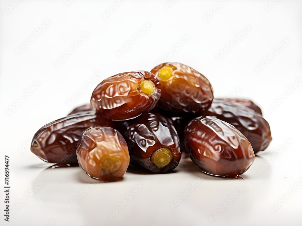 photo close-up sweet dried dates on white background. photo close-up sweet dried dates on white background.
