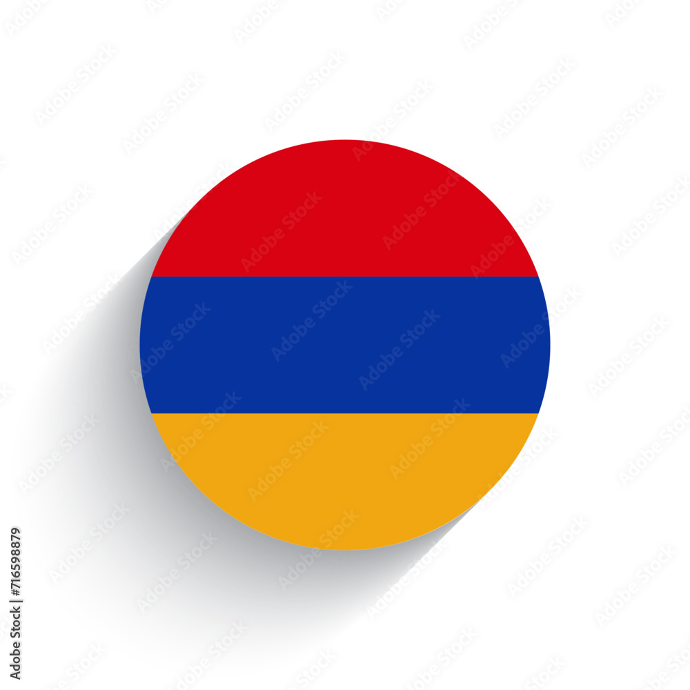 National flag of Armenia icon vector illustration isolated on white background. National flag of Armenia icon vector illustration isolated on white background.