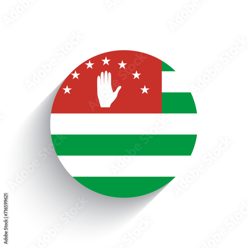 National flag of Abkhazia icon vector illustration isolated on white background.