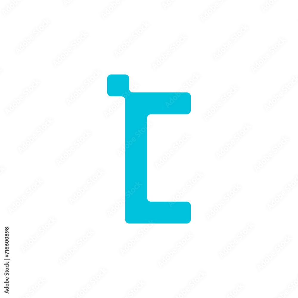 letter c in transparent background technology style letter c in transparent background technology style