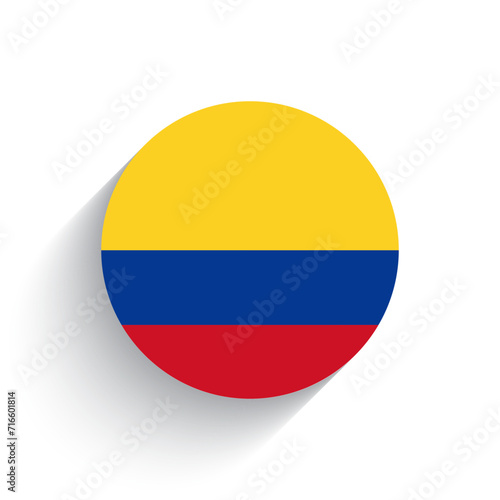 National flag of Colombia icon vector illustration isolated on white background.
