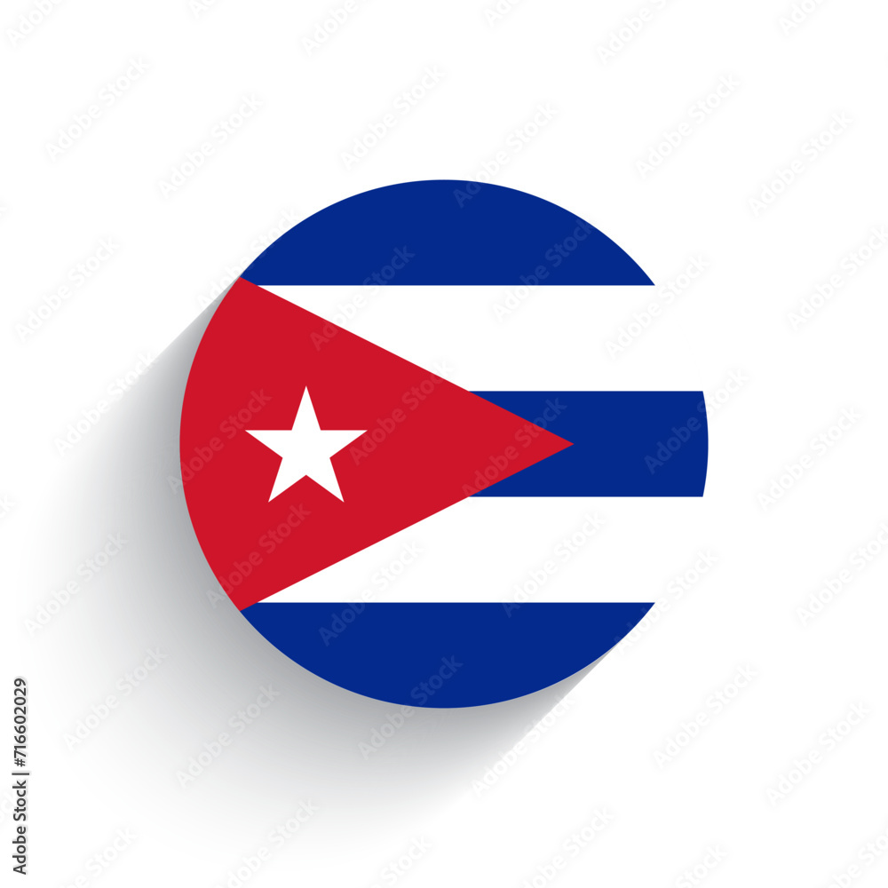 National flag of Cuba icon vector illustration isolated on white background.