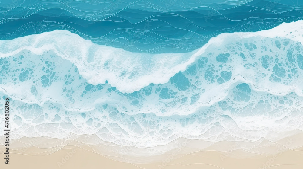 Aerial view of clear turquoise sea Aerial view of clear turquoise sea