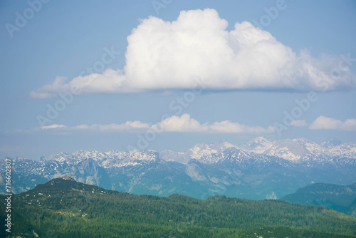 Obraz na płótnie Amazing mountains panorama from