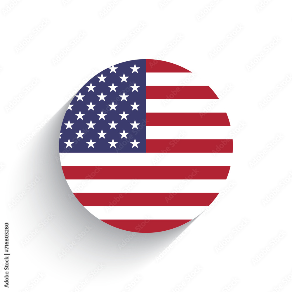 National flag of USA icon vector illustration isolated on white background. National flag of USA icon vector illustration isolated on white background.