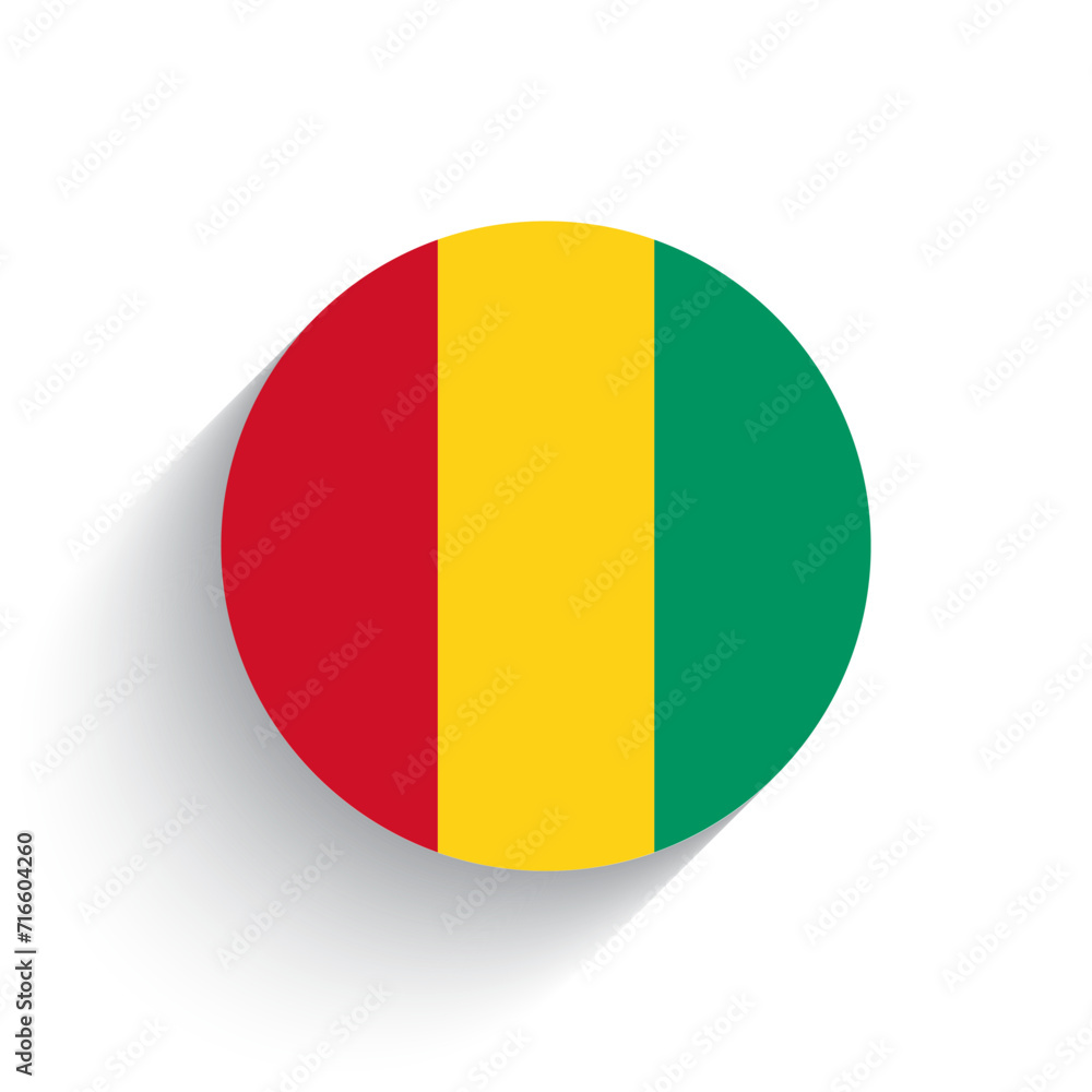 National flag of Guinea icon vector illustration isolated on white background.