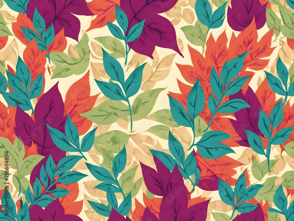 seamless background with leaves seamless background with leaves