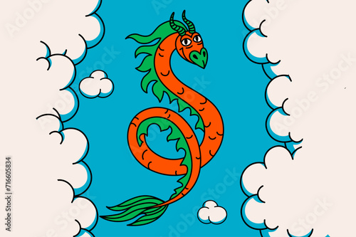 Chinese dragon, 2024 year lunar symbol