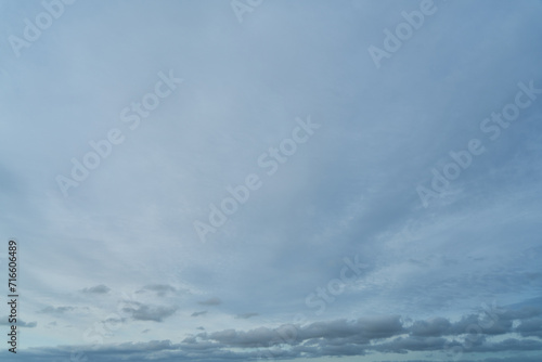 Vast open cloudy sky overcast with stratus and cumulus clouds © Robert Kneschke