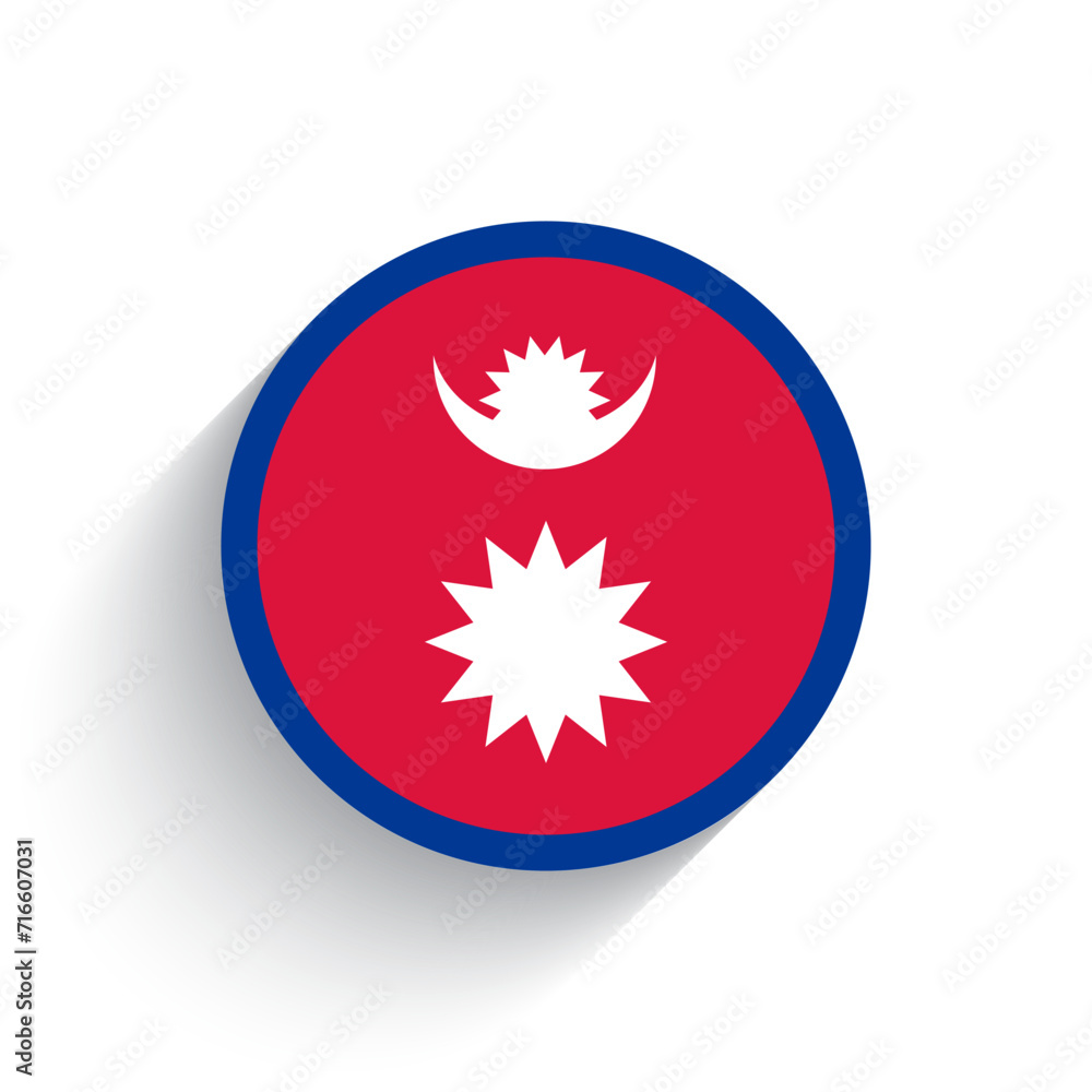 National flag of Nepal icon vector illustration isolated on white background. National flag of Nepal icon vector illustration isolated on white background.