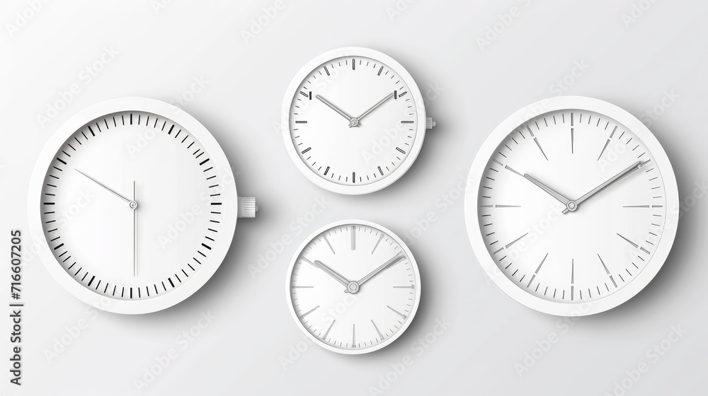 Mechanical clock faces, bezel. White watch dial with minute and hour marks. Timer or stopwatch element. Blank measuring circle scale with divisions. Vector illustration Mechanical clock faces, bezel. White watch dial with minute and hour marks. Timer or stopwatch element. Blank measuring circle scale with divisions. Vector illustration