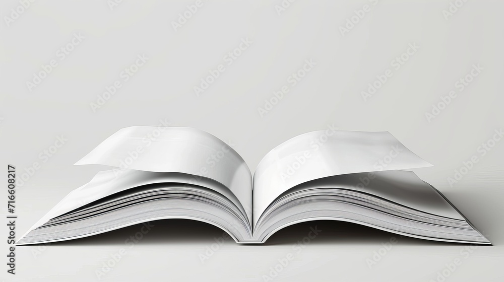 Realistic Magazine With Clear Page For Your Content Realistic Magazine With Clear Page For Your Content