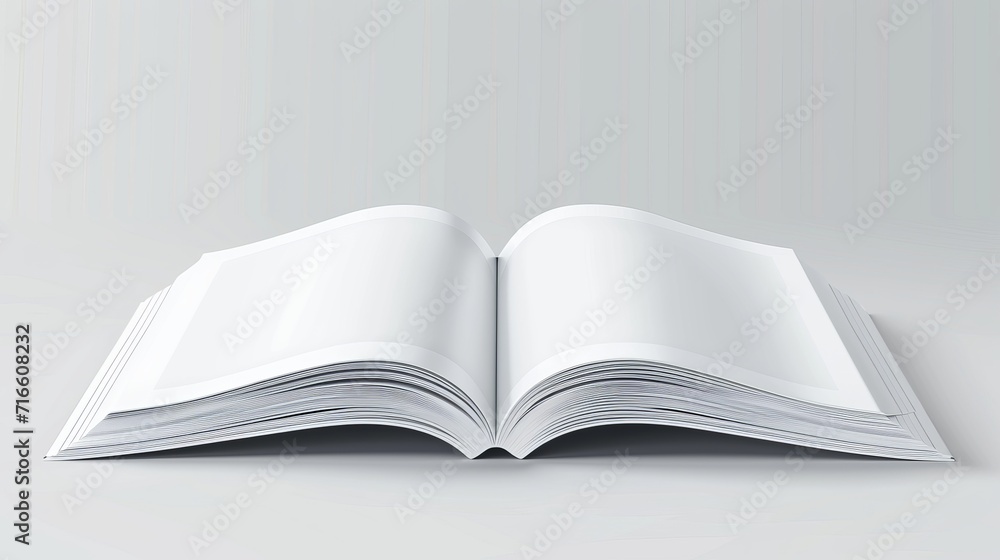 Realistic Magazine With Clear Page For Your Content Realistic Magazine With Clear Page For Your Content