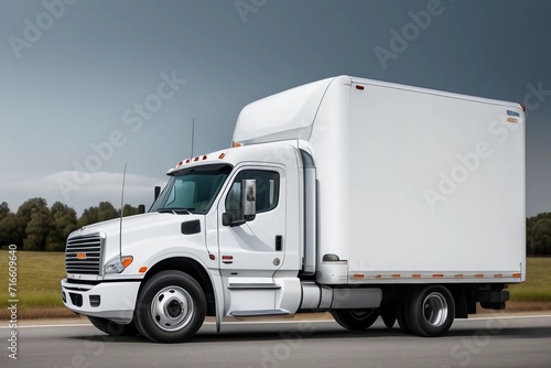 White Truck. Generated AI
