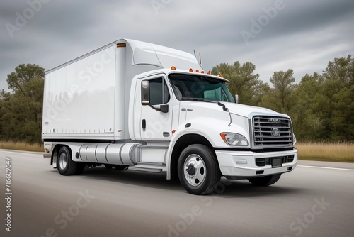 White Truck. Generated AI