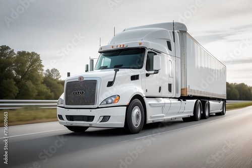 White Truck. Generated AI