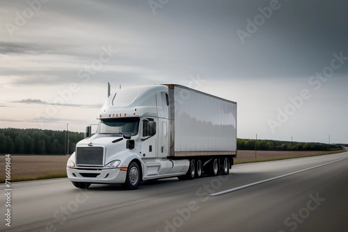 White Truck. Generated AI