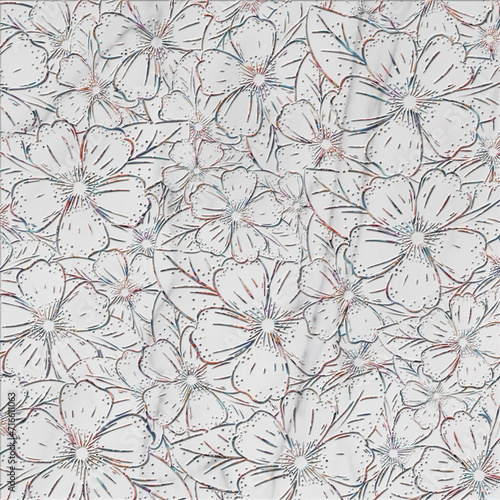 ecorative wallpaper background pattern, digital geometric floral 3d structure, ceramic tile, cover, interior, carpet.