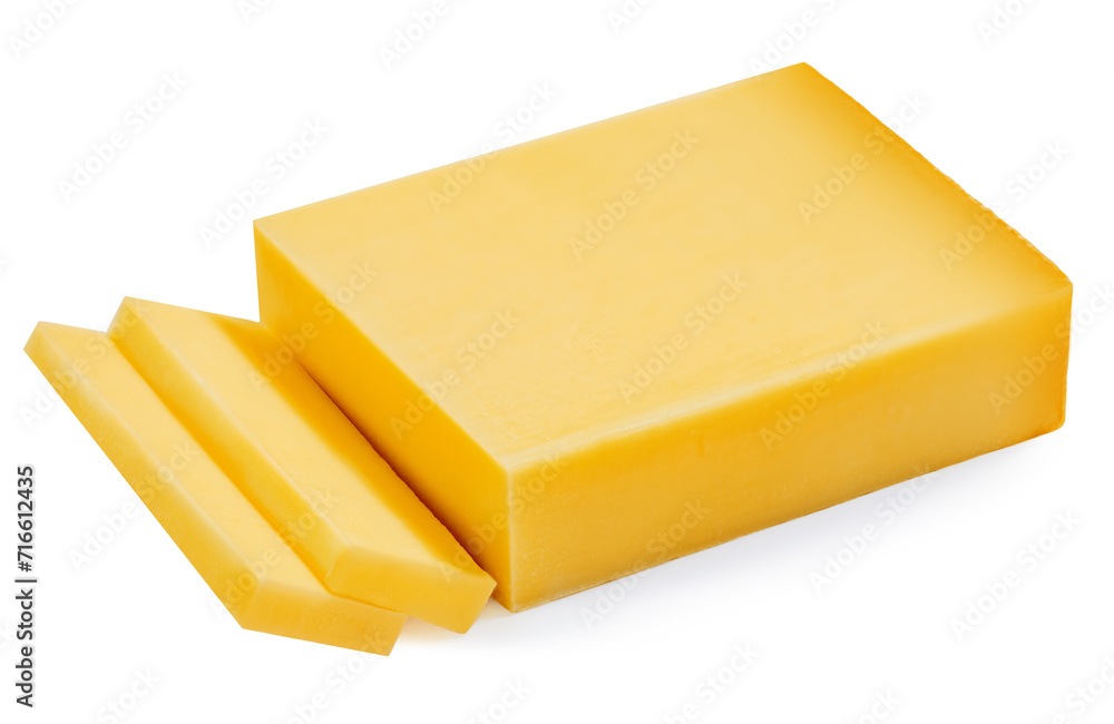 Swiss cheese brick isolated on white background. Comte cheese close up. High resolution image. Swiss cheese brick isolated on white background. Comte cheese close up. High resolution image.