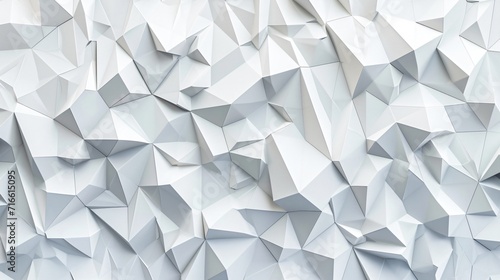 white background with triangular pattern details
