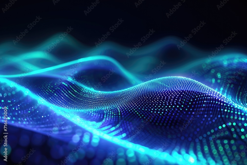 Abstract background lines with bright stripes, future color waves, line and point wallpaper Abstract background lines with bright stripes, future color waves, line and point wallpaper