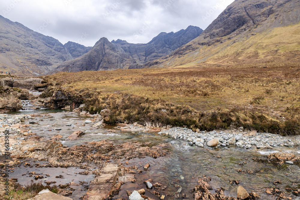 Mystic Beauty of Fairy Pools Amidst Rugged Terrain