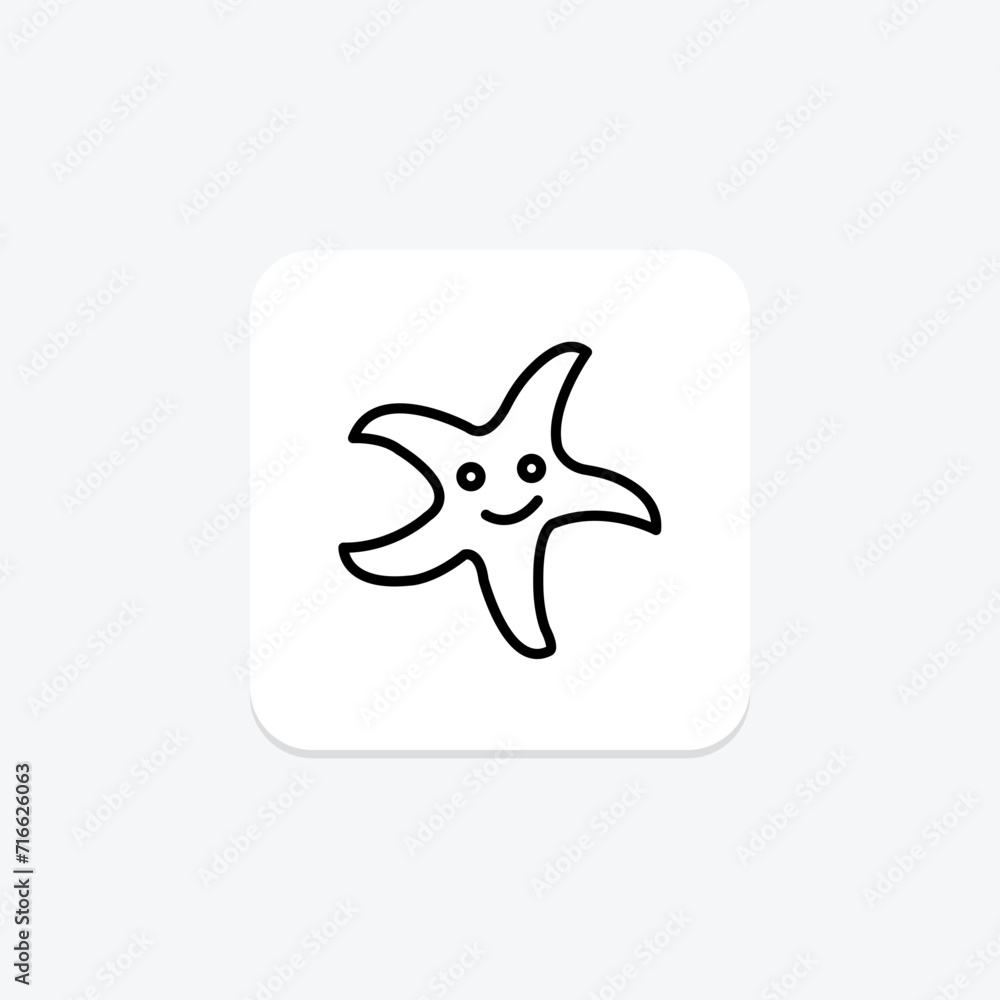 star fish black outline icon , vector, pixel perfect, illustrator file star fish black outline icon , vector, pixel perfect, illustrator file