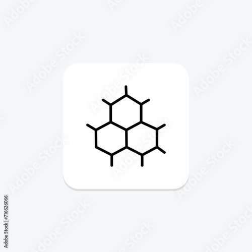 Organic structure black outline icon , vector, pixel perfect, illustrator file