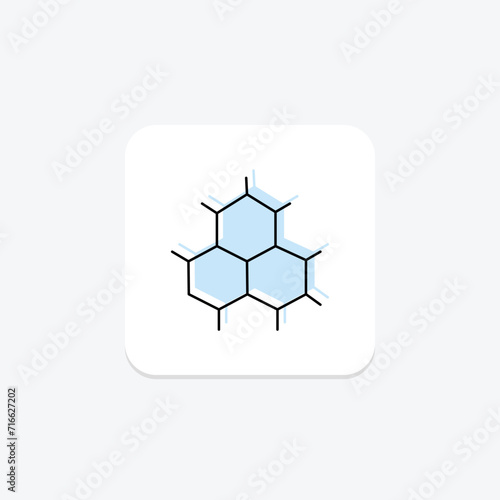 Organic structure color shadow line icon , vector, pixel perfect, illustrator file