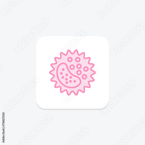 White Blood Cell color outline icon , vector, pixel perfect, illustrator file