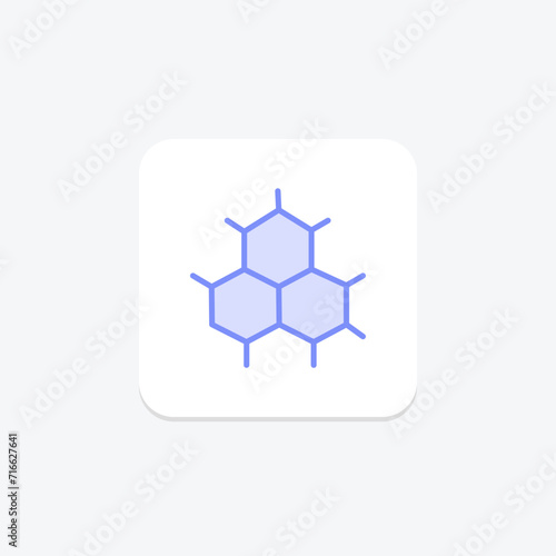 Organic structure color outline icon , vector, pixel perfect, illustrator file