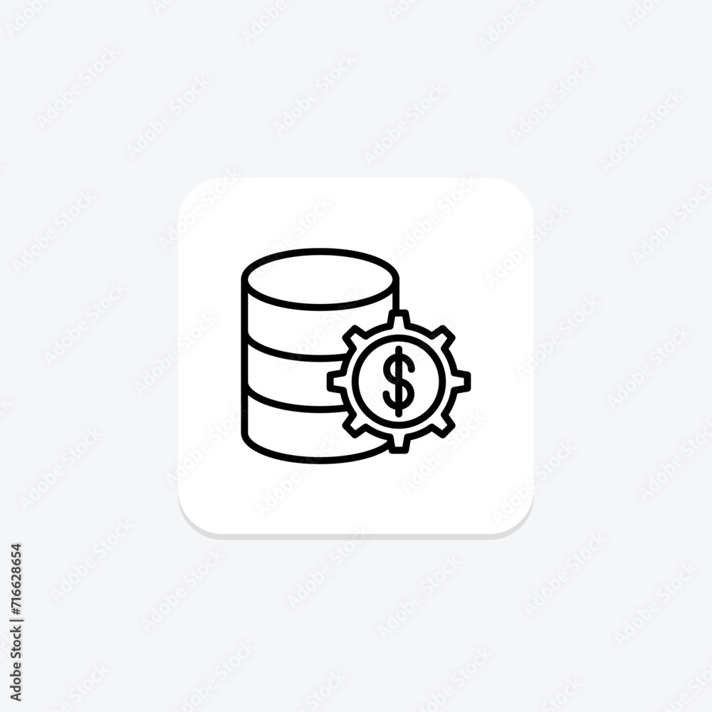 Server Setting black outline icon , vector, pixel perfect, illustrator file Server Setting black outline icon , vector, pixel perfect, illustrator file