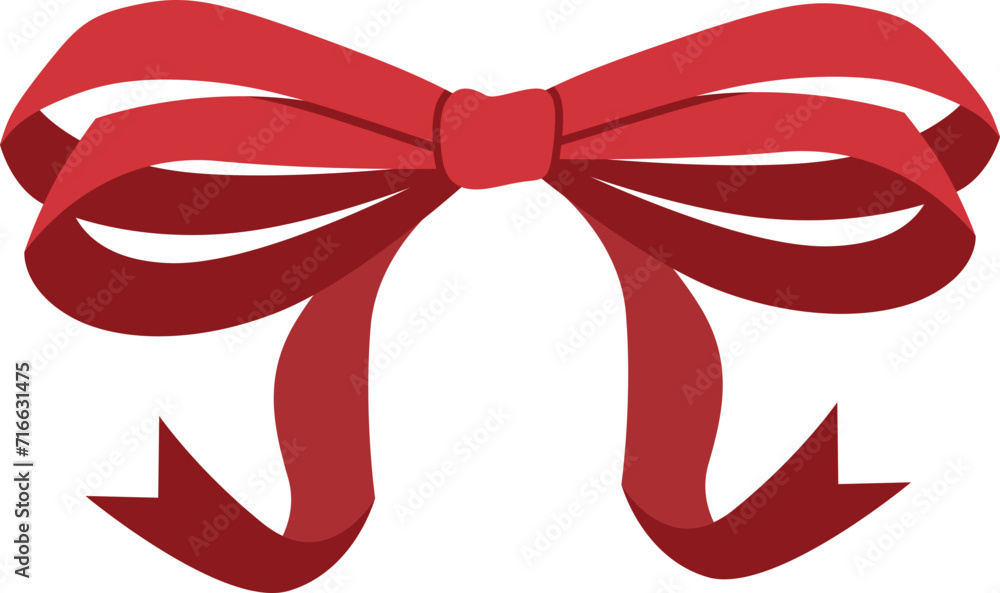 Red Bow Ribbon Element Illustration Red Bow Ribbon Element Illustration