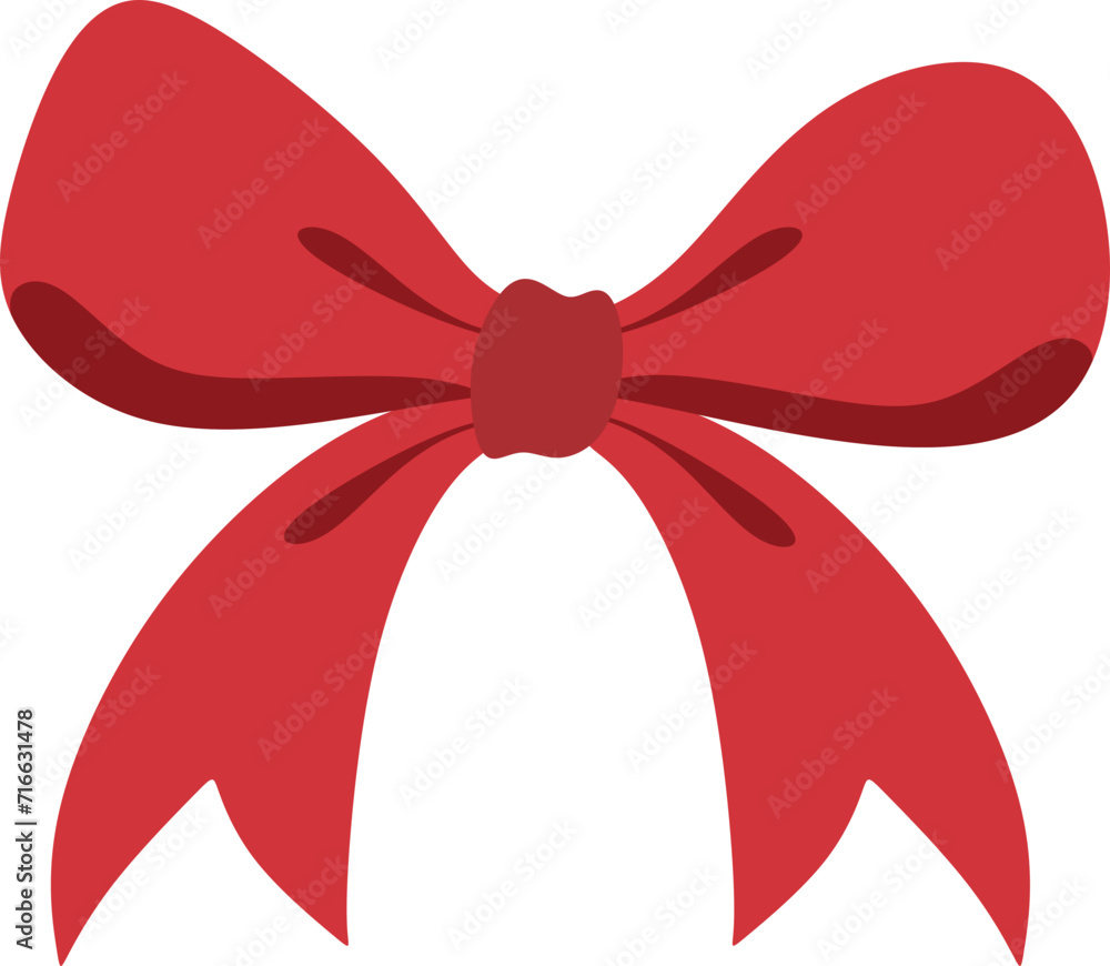 Red Bow Ribbon Element Illustration Red Bow Ribbon Element Illustration