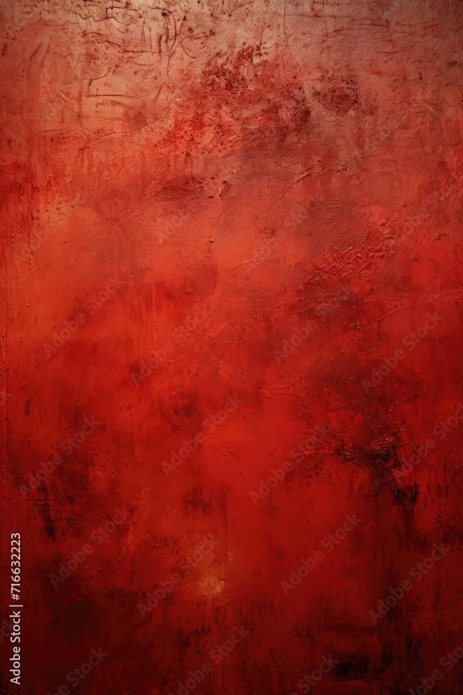 Dramatic Red Textured Background: Rich Monochromatic Velvet-Like Surface - Valentine's Day Concept