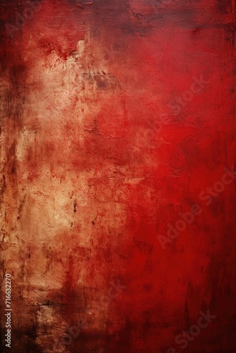 Dramatic Red Textured Background: Rich Monochromatic Velvet-Like Surface - Valentine's Day Concept