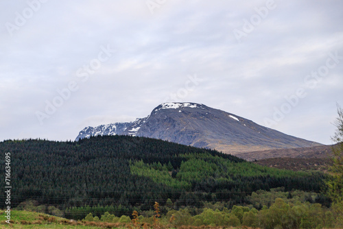 Majestic Ben Nevis Mountain Amidst the Serene Scottish Highlands