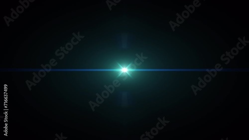 Wallpaper Mural Abstract loop flickering cener golw star blue optical lens flares long arm shine animation art on black background. Lighting lamp rays effect dynamic bright. Isolated QuickTime Alpha Channel ProRes 44 Torontodigital.ca