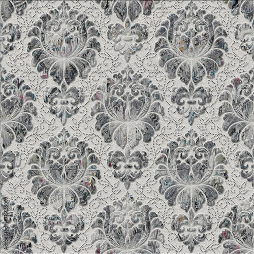 ecorative wallpaper background pattern, digital geometric floral 3d structure, ceramic tile, cover, interior, carpet.