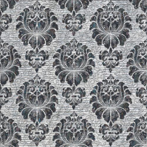 ecorative wallpaper background pattern, digital geometric floral 3d structure, ceramic tile, cover, interior, carpet.